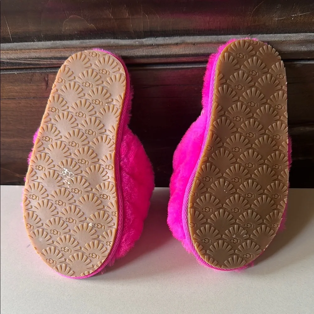 Ugg Fuzzy Pink Slippers